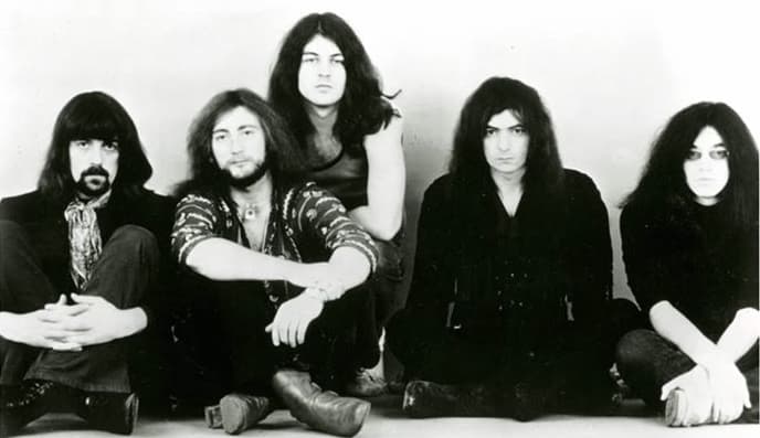 Fotografia promocional e capa da banda Deep Purple (1968)